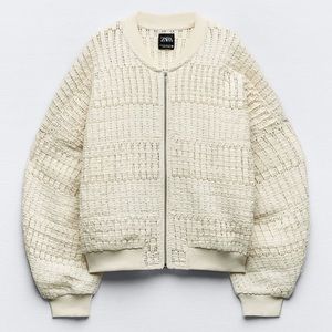 Zara Rustic Bomber Size Medium